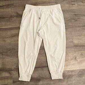 Men's White Jogger Pants